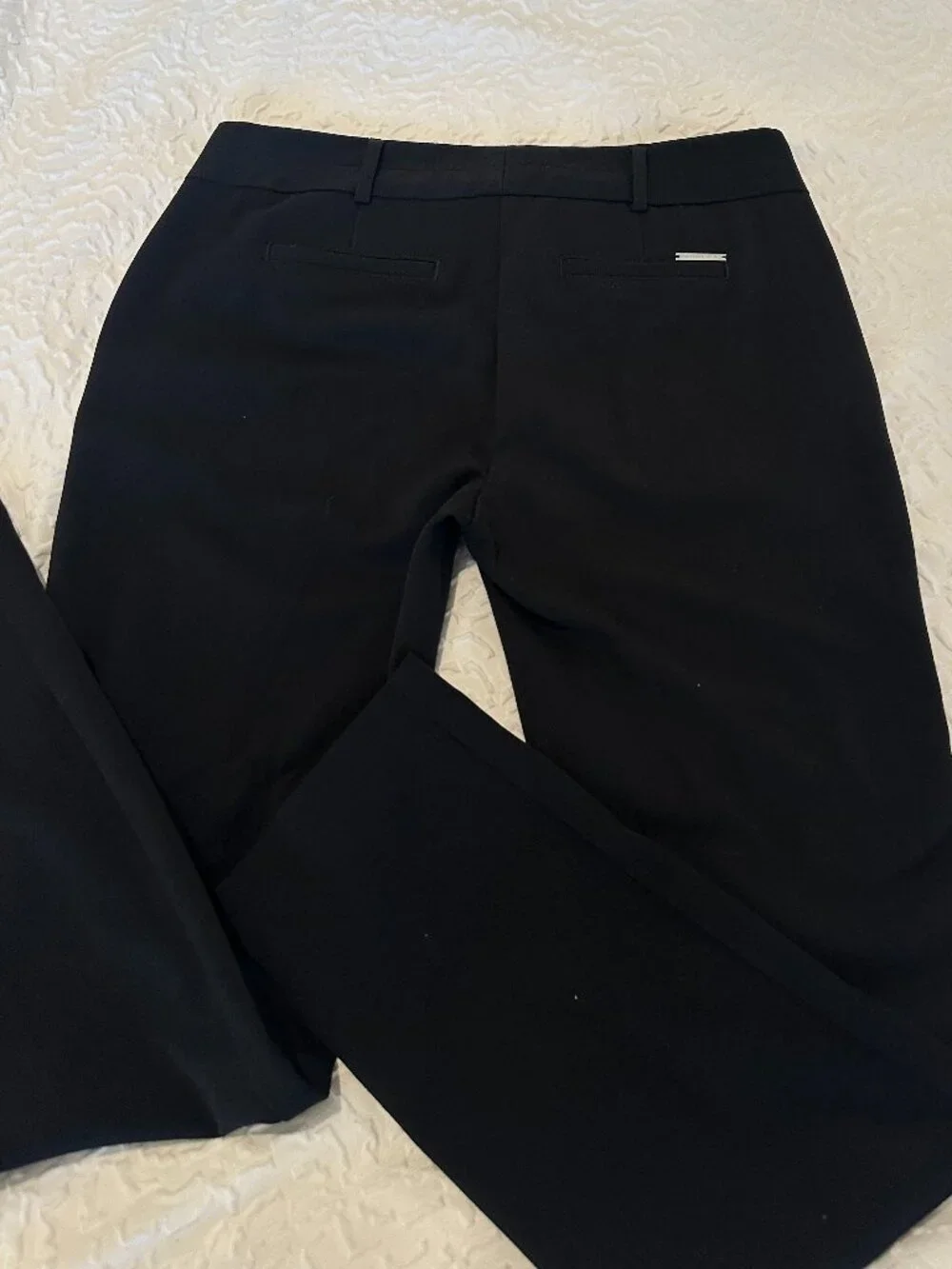 Michael Kors Black Dress Pants Women's Size 4 Mid-Rise Slim Fit Trousers